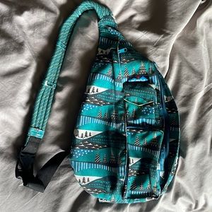 Kavu Mountain Print Rope Bag